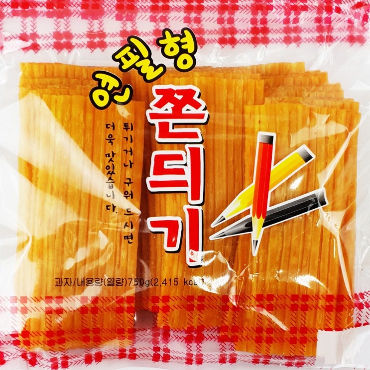  리뷰가 좋은 쫀드기 쫀디기 연필심쫀드기 750g 1봉 연필형쫀듸기 추억의 옛날과자 쬰디기, 1개 제품을 소개합니다!!