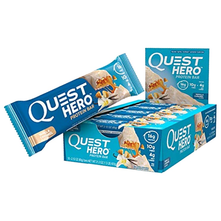  <최저가>Quest Nutrition 프로틴 바 10개입, 바닐라 카라멜(Vanilla Caramel) 꿀정보예요~