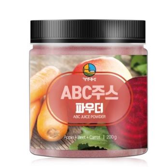  ABC쥬스분말, 간편히 먹도록 준비했습니다.