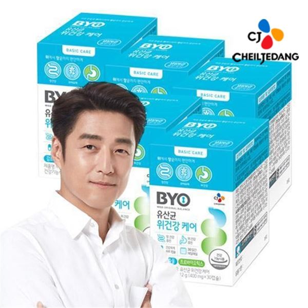  [품절예상][가성비굿]씨제이제일제당 BYO 유산균 위건강케어 30캡슐 x 5개, 선택/유산균위건강케어x5개 제품을 놓치지 마세요~~