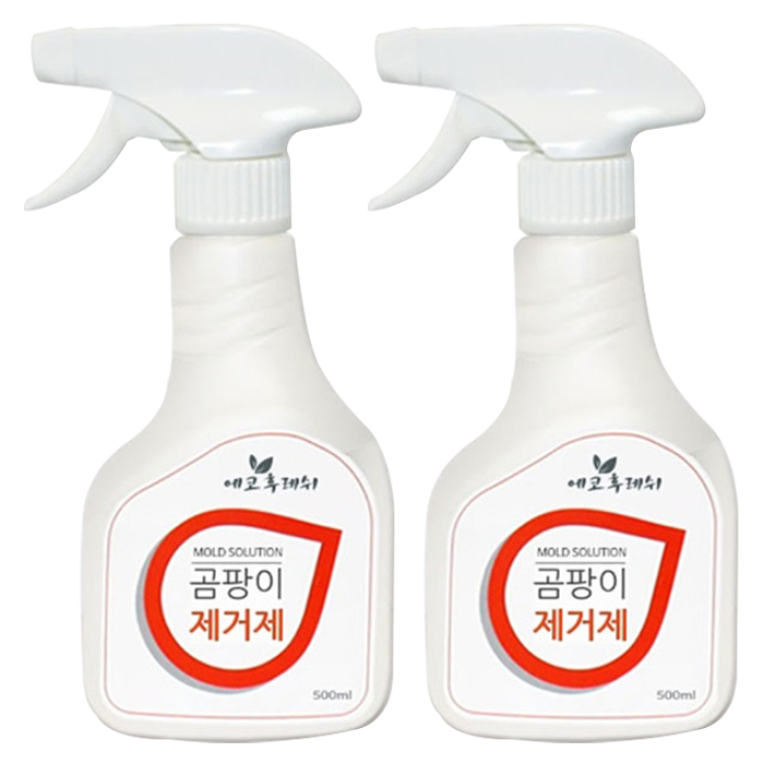  [품절예상][가성비굿]에코후레쉬 곰팡이제거제 500ml 2개_곰팡이제거제 베스트셀러_벽지 베란다 벽 욕실 붙박이장 화장실, 2개 제품을 놓치지 마세요~~