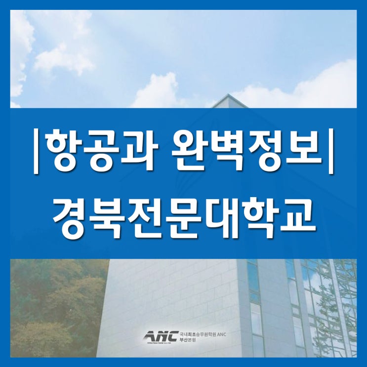  항공과정보 3탄. 경북전문대 항공운항서비스과