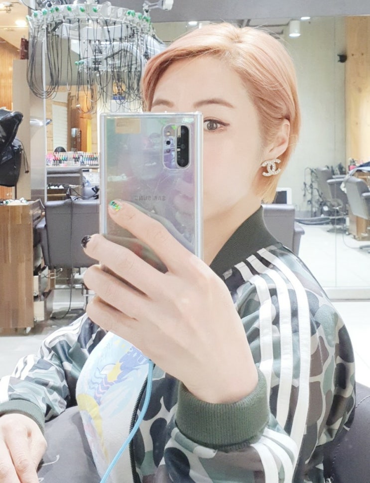  명동 마샬미용실 컷트하기 애쉬핑크