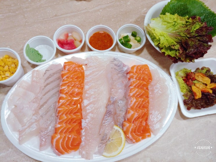  수지 죽전 맛집 포장배달전문 싱싱활어천국 광어 우럭 연어