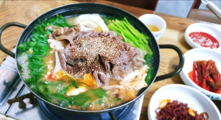 의왕 맛집 흑염소 전골로 건강하게  기력회복