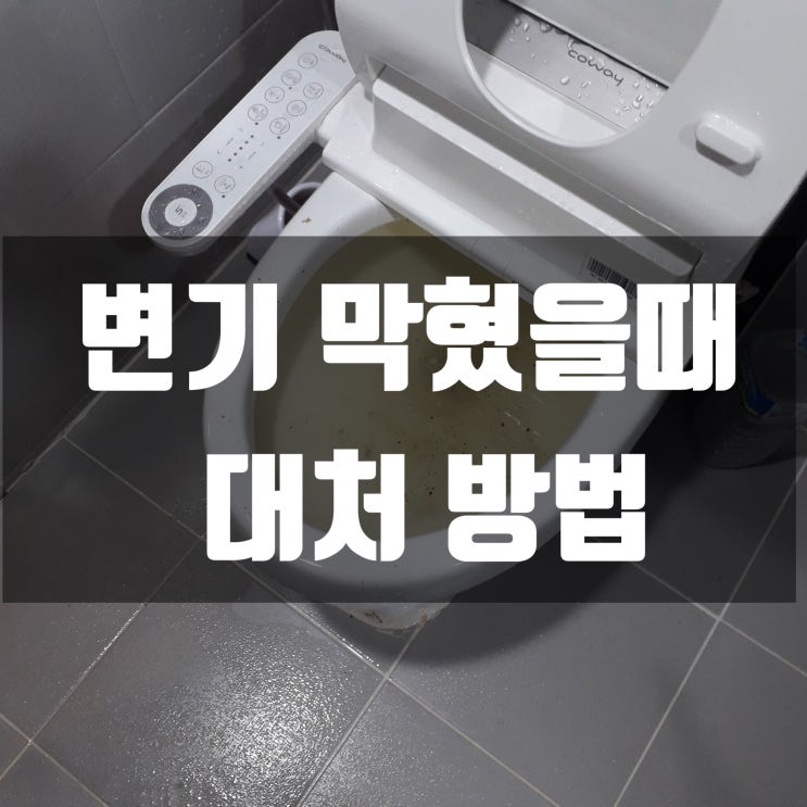  변기 물이 넘쳐요!!!! 변기 물이 안내려가요!!!! 신속한 대처방법