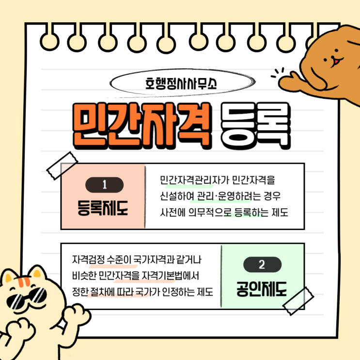  민간자격 등록절차