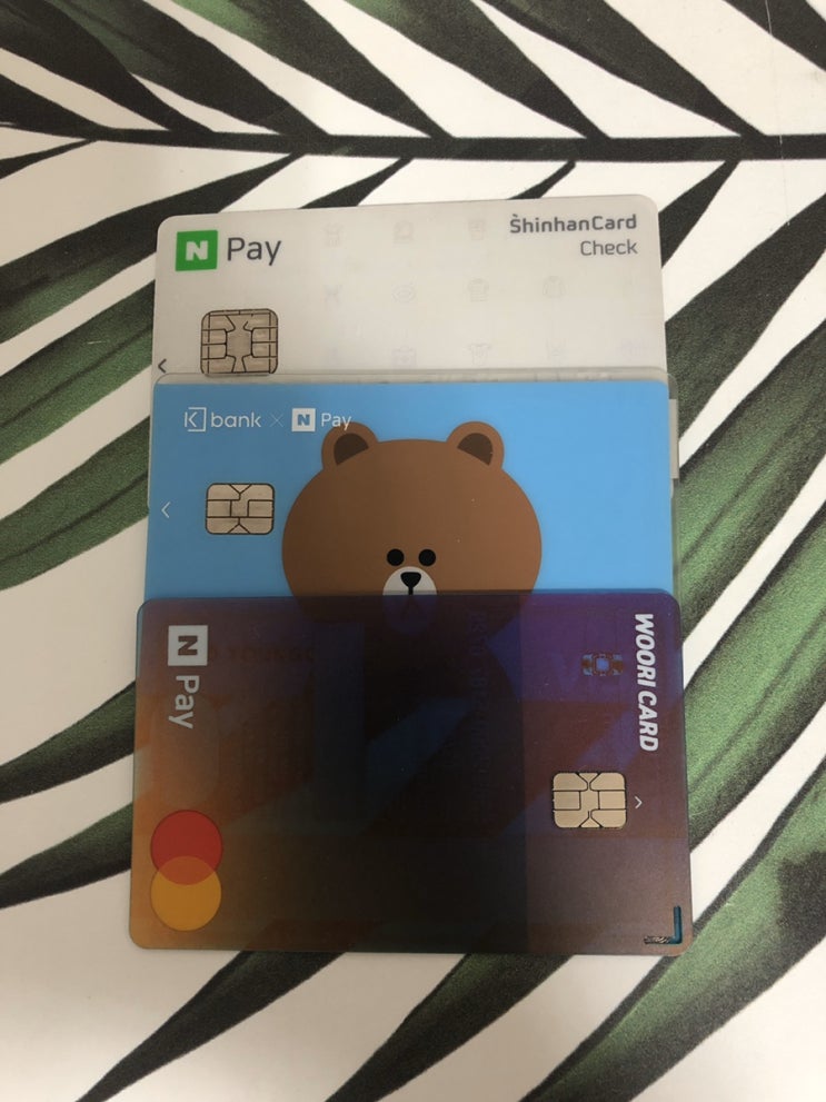 케이뱅크 우리 신한 네이버페이체크카드 비교