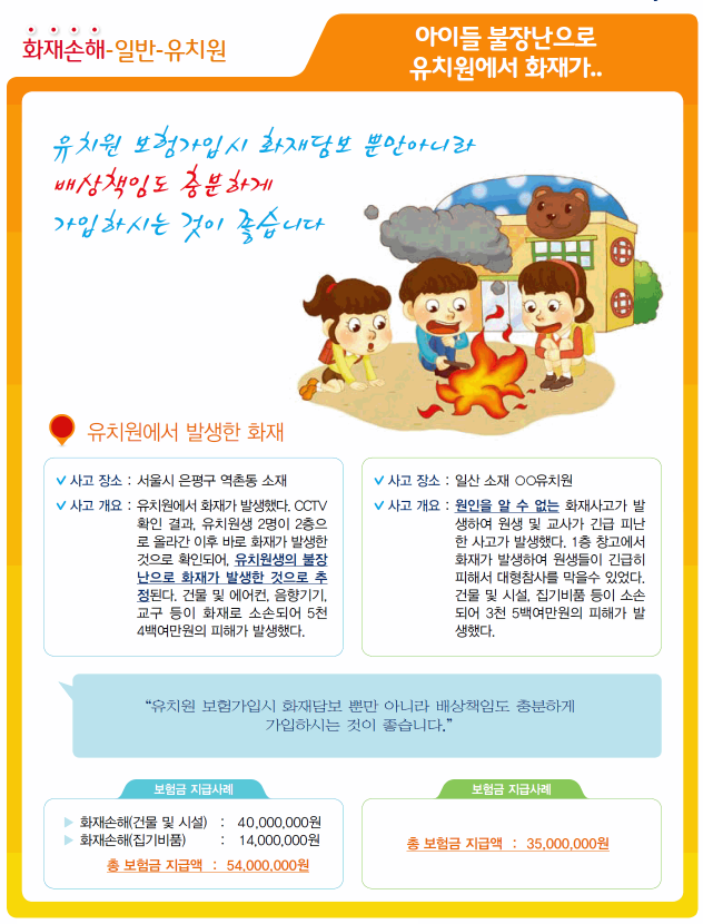 어린이집배상책임보험 음식물배상보험 한방병원 보험약관 내용을 확인하시기 바랍니다. 3