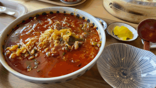  제주도 월정리 맛집  해물라면 [바다를 바라보면]