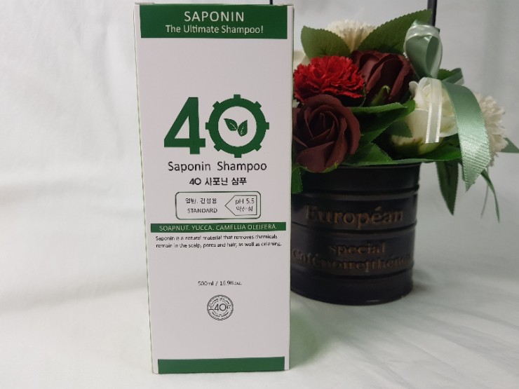  40사포닌샴푸 사포닌으로 탈모방지해요