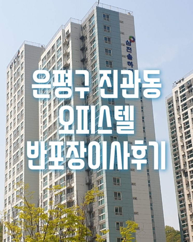  은평구 진관동 메이플카운티2차에서 은평뉴타운솔하임으로 오피스텔 반포장이사