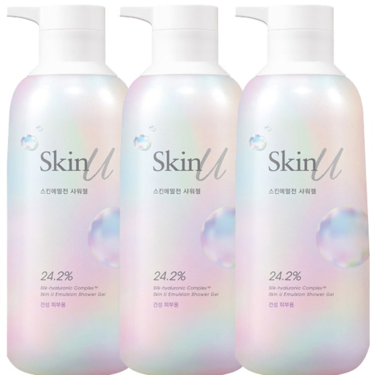  [강추] 해피바스 스킨유 에멀전 샤워젤 건성 피부용 600ml, 3개 가격은?