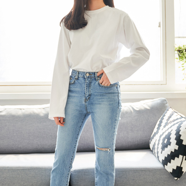  [ 리뷰 포함 ]   반에이크오 여성용 화이트 루즈핏 티셔츠