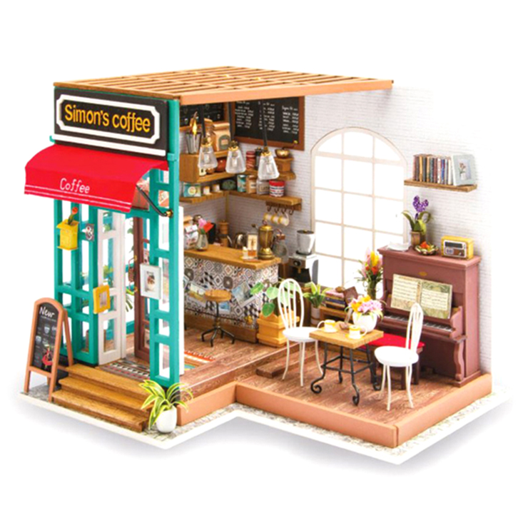 리뷰가 좋은 아디코 DIY 미니어처 시그니처 하우스 키트 커피숍, 혼합 색상 제품을 소개합니다!!