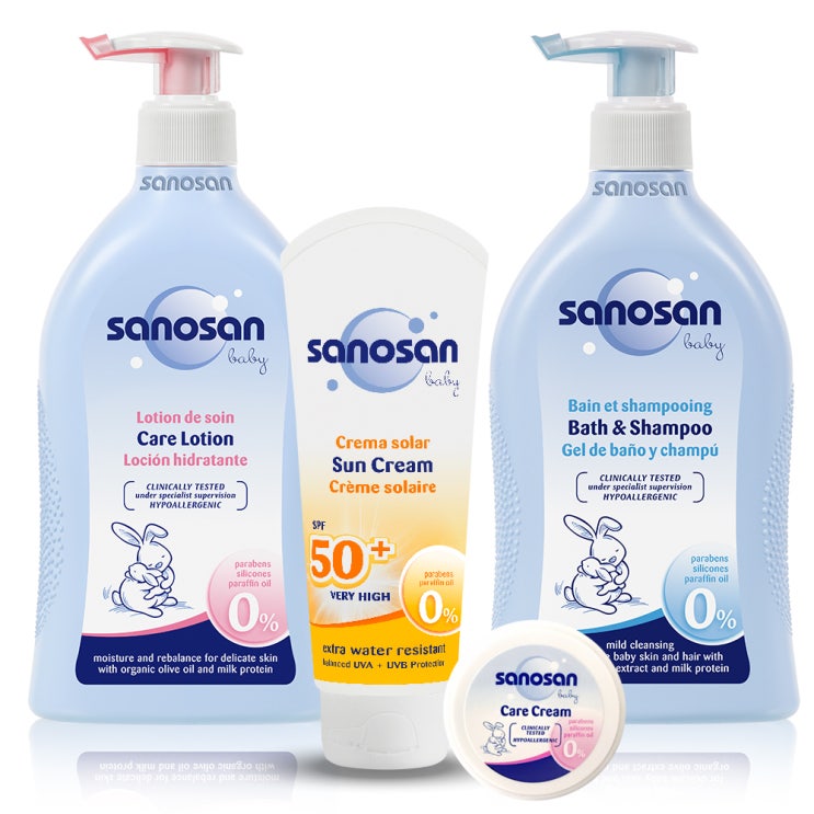  <최저가>사노산 베이비 크레마 솔라 썬크림 SPF50 75ml + 바스앤샴푸 400ml + 케어 로션 400ml + 여행용 케어 크림 20ml, 1세트 꿀정보예요~