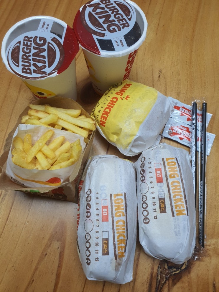  버거킹 롱치킨버거&킹치킨버거