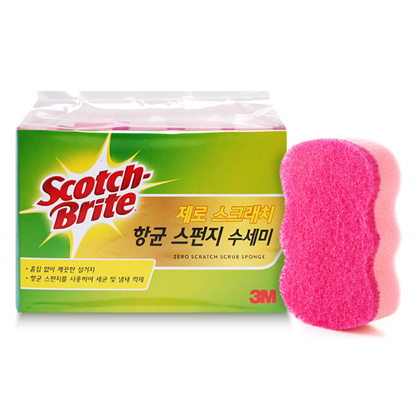  <꿀딜>스카치브라이트 제로스크래치 항균 스펀지 수세미, 5개입, 1개 최저가 정보 공유