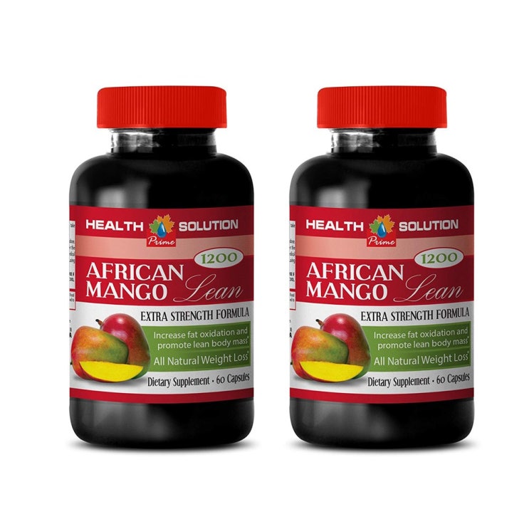 [강추] HealthSolution AFRICAN MANGO LEAN 유기농 아프리카 와일드 망고 (망고 추출물 1200mg 함유) 2개월분 2통(120캡슐), 2통 가격은?