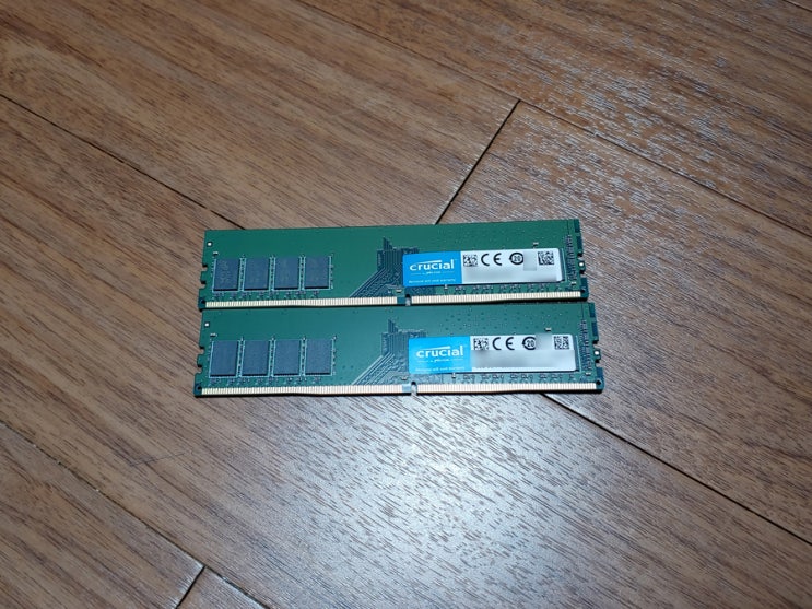  메모리 간단 오버 테스트 - Micron crucial DDR4-2666 1.2V CL19