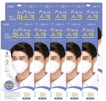 "21,500" 올가드 가족사랑 황사 미세먼지 마스크 KF94 대형 "21,500" 올가드 가족사랑 황사 미세먼지 마스크 KF94 대형