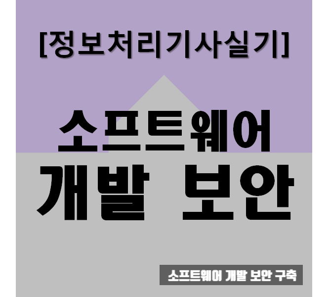  정보처리기사실기 소프트웨어 개발 보안 : 요점과 문제