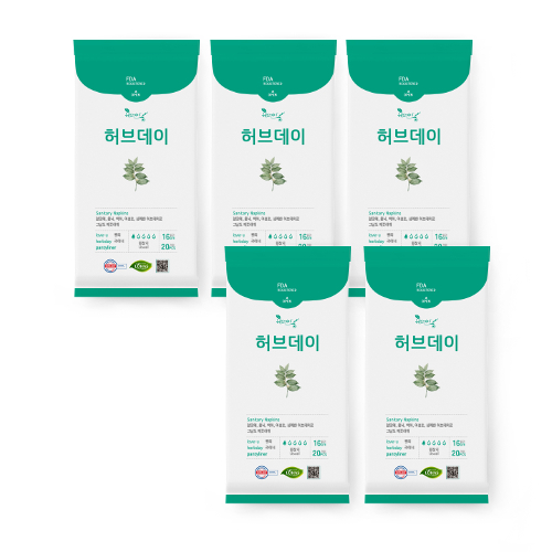  <핫딜><핫딜>가성비가 좋은 허브데이 생리대 팬티라이너, 20개입, 5팩 들여가세요~~