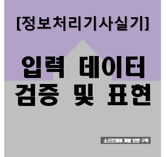  [정보처리기사실기]입력 데이터 검증 및 표현(요점&문제)