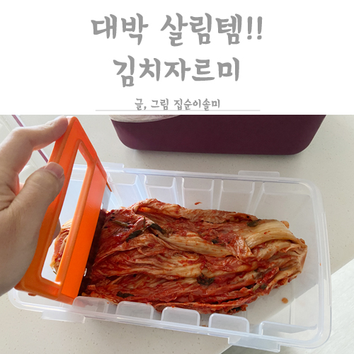  김치자르미 직접 써보니 대박 살림템