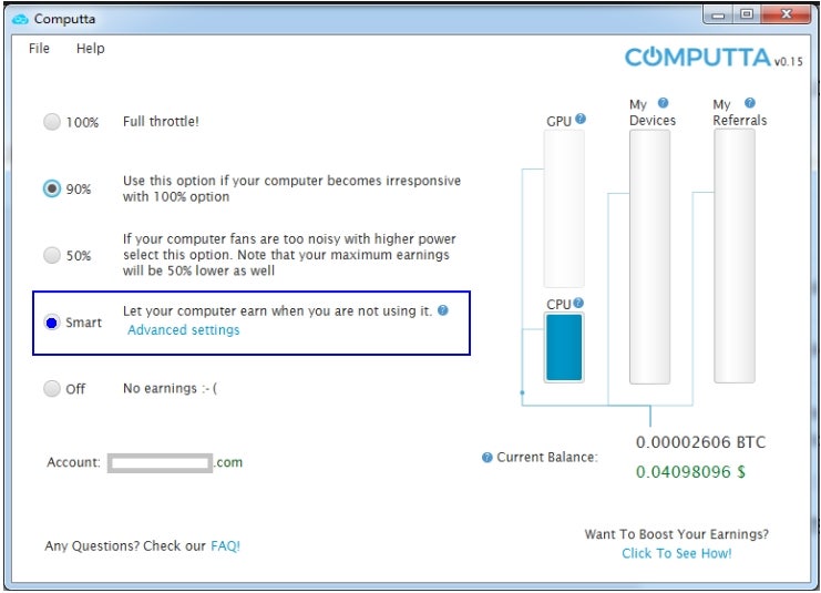 비트코인 무료 채굴 프로그램 컴퓨타 (computta) : 네이버 블로그