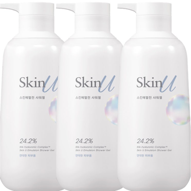  [강추] 해피바스 스킨유 에멀전 샤워젤 연약한 피부용 600ml, 3개 가격은?