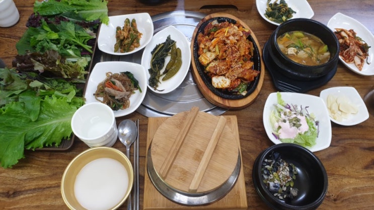 [대전맛집] 대전근교 건강맛집 유기농쌈밥 정원 강추!!(만인산 가는 길/주차, 위치, 가격)