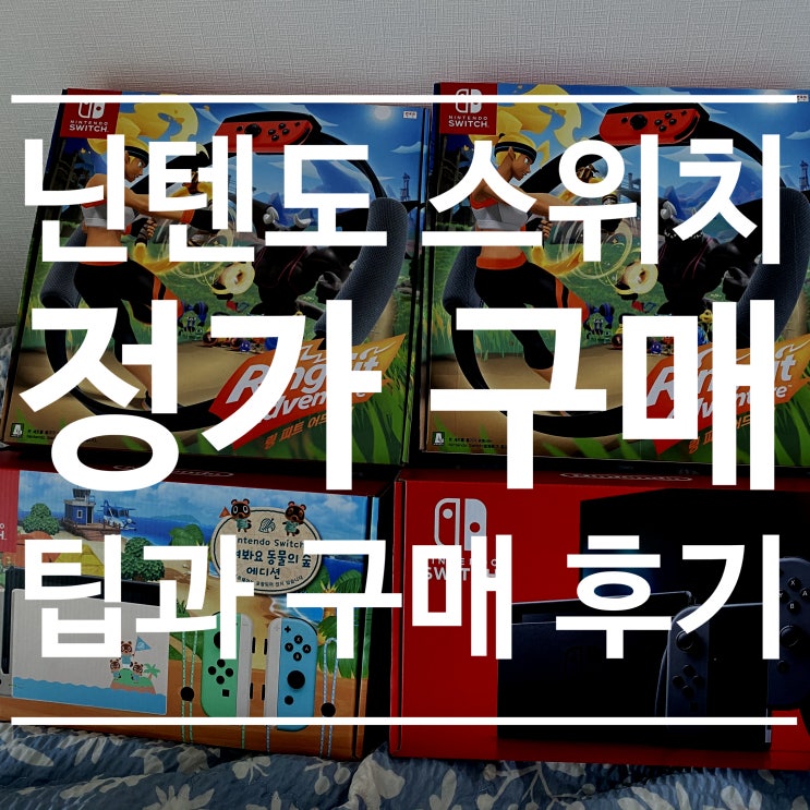  닌텐도 스위치 동물의숲 에디션 포함 본체 총 5대 구매 후기+팁