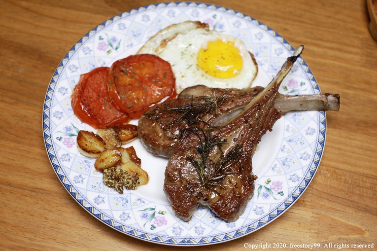  초이유통 양갈비스테이크! 집에서도 맛있게 양고기요리 먹는법