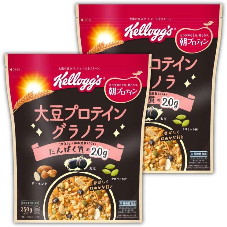  [강추] Kellogg's 켈로그 대두 프로틴 그래놀라 350g x 2개, 1세트 가격은?