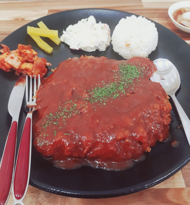  광양시 중마동 맛집 심순철 수제 돈까스 등심 돈가스