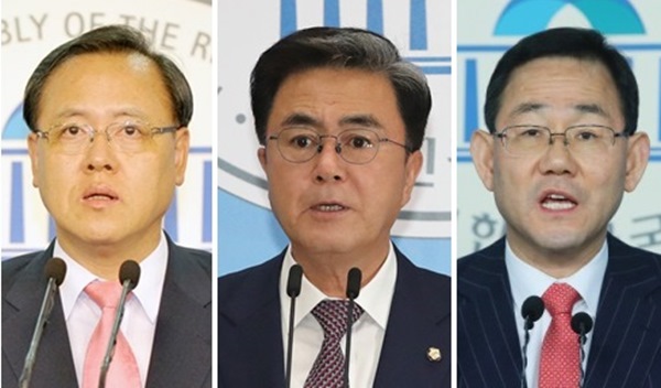 미래통합당 원내대표 <b>경선</b> 본격화, <b>이명수</b>·김태흠·주호영 출마