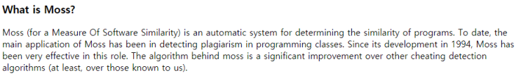 MOSS(Measure Of Software Similarity) Windows10 사용법 / 코드 카피 체크 프로그램 / 소프트웨어 유사도 검사 프로그램 / 코드 치팅 검사 MOSS(Measure Of Software Similarity) Windows10 사용법 / 코드 카피 체크 프로그램 / 소프트웨어 유사도 검사 프로그램 / 코드 치팅 검사