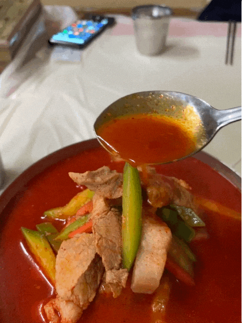 [광주 평동] 애호박찌개 진국 맛집 "명화식육식당"