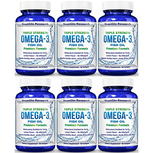  [강추] 비타민 Fish Oil Pills - Pharmaceutical Quality - Triple Strength Omega 3 Burpless Capsules 1 Pack, 본문참고, Package Quantity = 6 가격은?