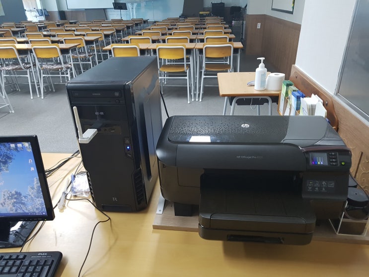  울산 동구 방어진 교회에 사용중인 HP8100프린터 헤드수리 해 드렸어요. - 프린텍울산
