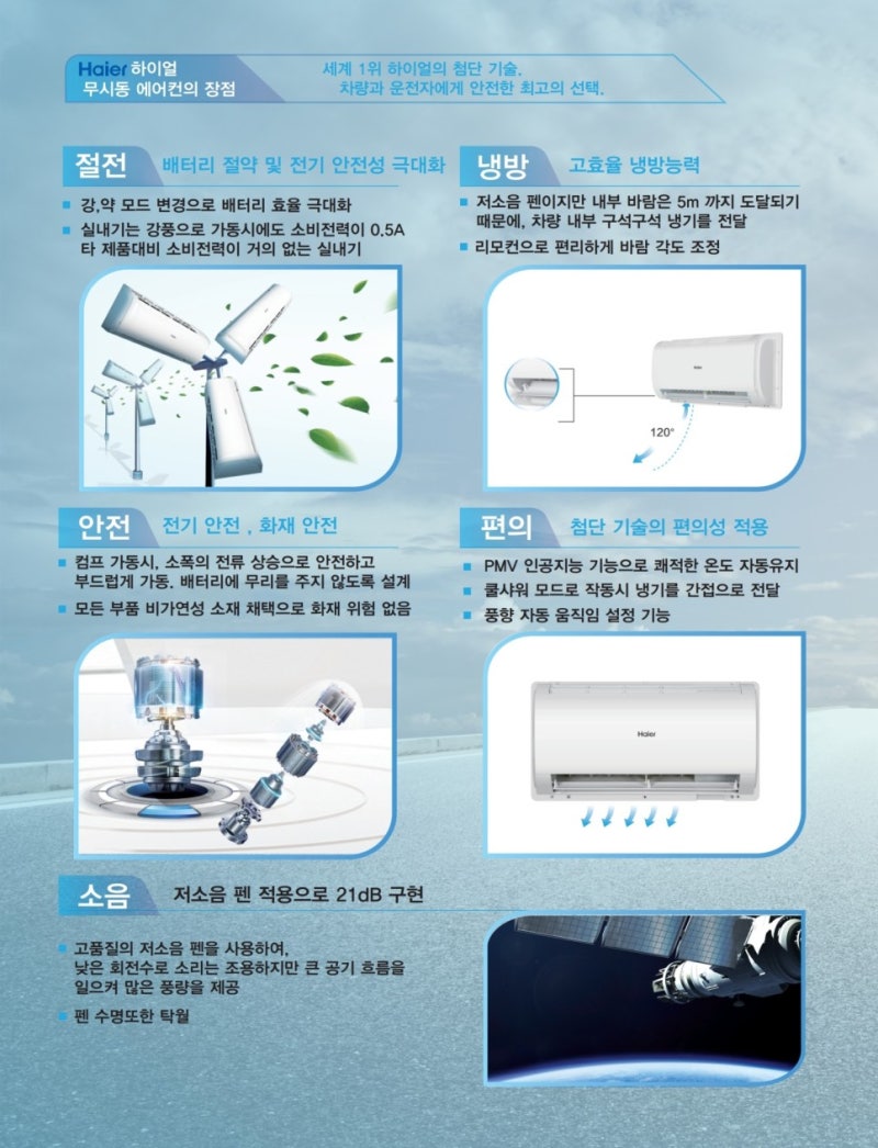 타타대우 프리마 Haier 하이얼 무시동에어컨 설치 : 네이버 블로그