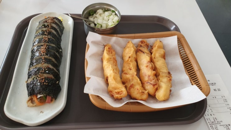  [광주 맛집] 현완단겸( 오징어튀김,김밥)