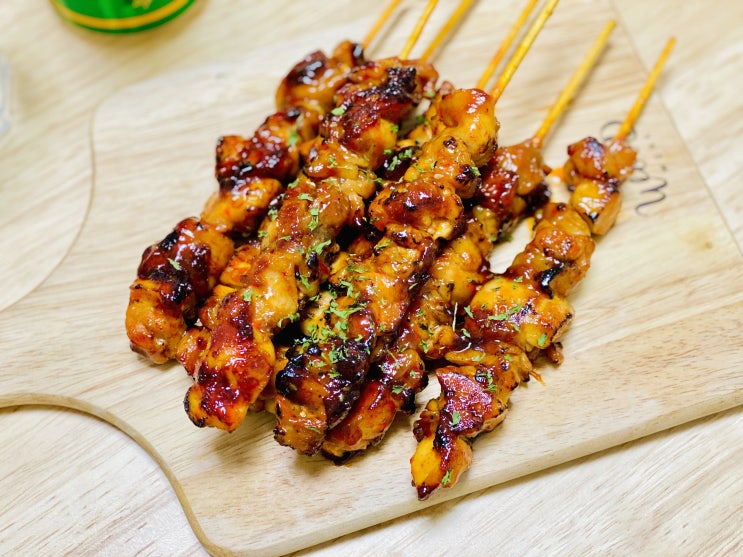  맥주 혼술 안주 추천 이마트 '노브랜드 숯불 매콤 닭꼬치' 솔직한 후기