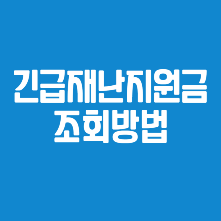  긴급재난지원금 조회 방법(긴급재난지원금 kr)