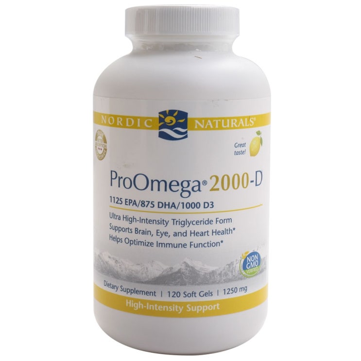  [강추] 노르딕내츄럴스 프로 오메가 2000-D 1250mg 소프트젤, 120개입, 1개 가격은?