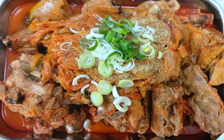  돼지등뼈김치찜 4~5인분 황금레시피 묵은지등뼈찜만들기