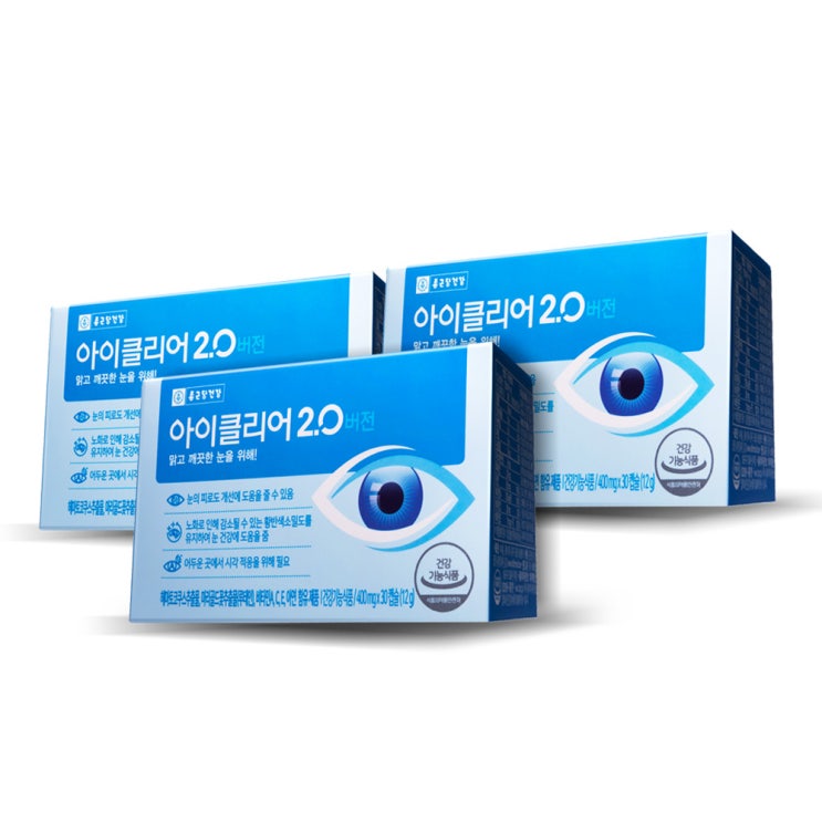  [강추] 종근당건강 아이클리어 2.0 버전 30캡슐, 3개 가격은?