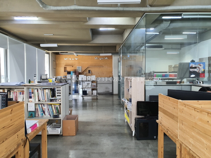  홍대사무실임대 서교동 노출 콘크리트 인테리어