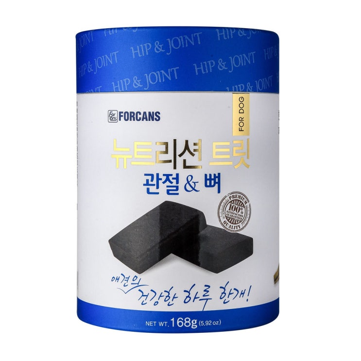 [ 제품 리뷰 ] -  포켄스 애견 영양제 뉴트리션 트릿 관절 앤 뼈, 168g, 1개